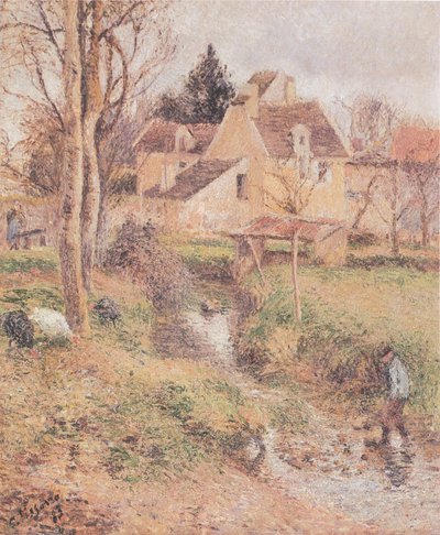 The Stream at Osny by Camille Jacob Pissarro
